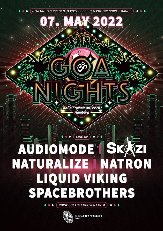 Goa Nights presents Skazi, Naturalize, Liquid Viking & more · 7 May '22, 23:00