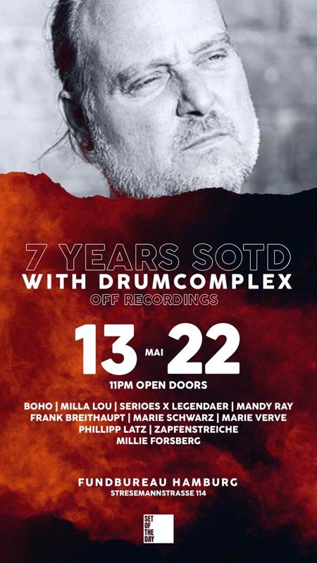 SEVEN YEARS SOTD W/ DRUMCOMPLEX · 13 May '22, 23:00