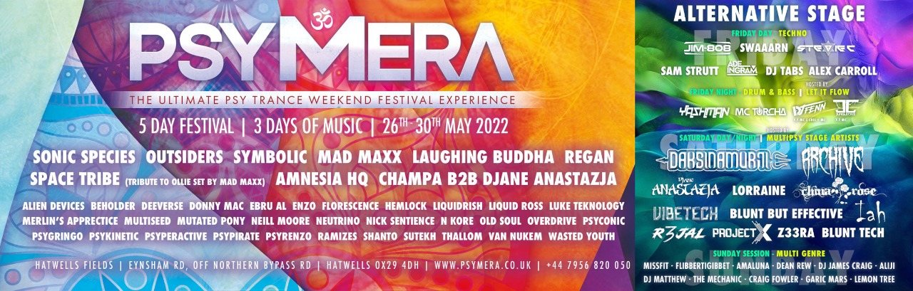 PSYMERA - Arts, Culture & Music Festival · 26 May '22, 18:00