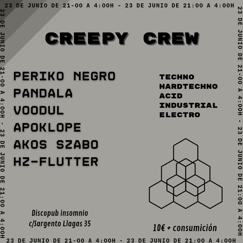 Creepy Crew Vol.2 · 23 Jun '22, 21:00