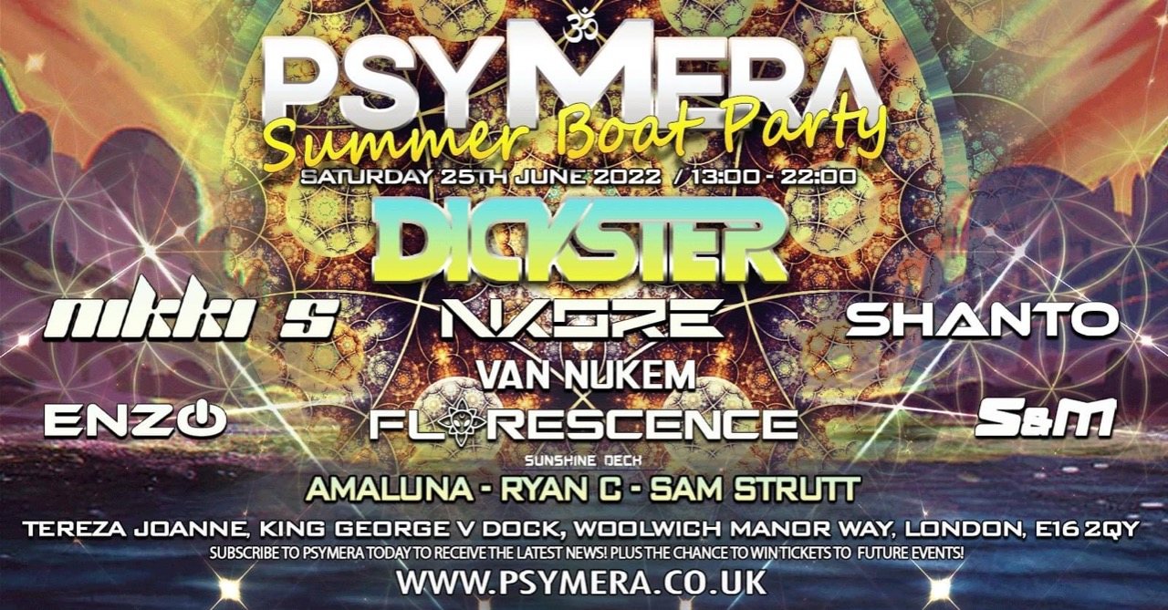 PSYMERA summer boat party · 25 Jun '22, 13:00