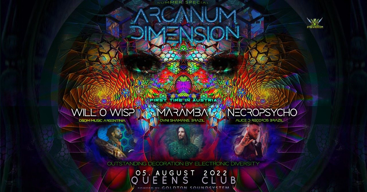 Psybox - Arcanum Dimension with MARAMBA - WILL O WISP - NECROPSYCHO *live · 5 Aug '22, 21:00
