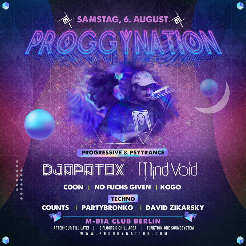 Proggynation w/ Djaptox & Mind Void · 6 Aug '22, 23:00