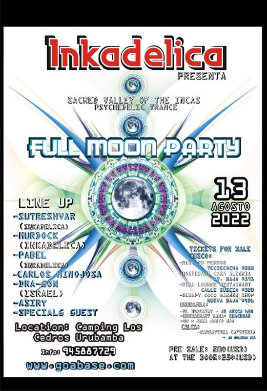 !!!! FULL MOON PARTY !!!! · 13 Aug '22, 20:00