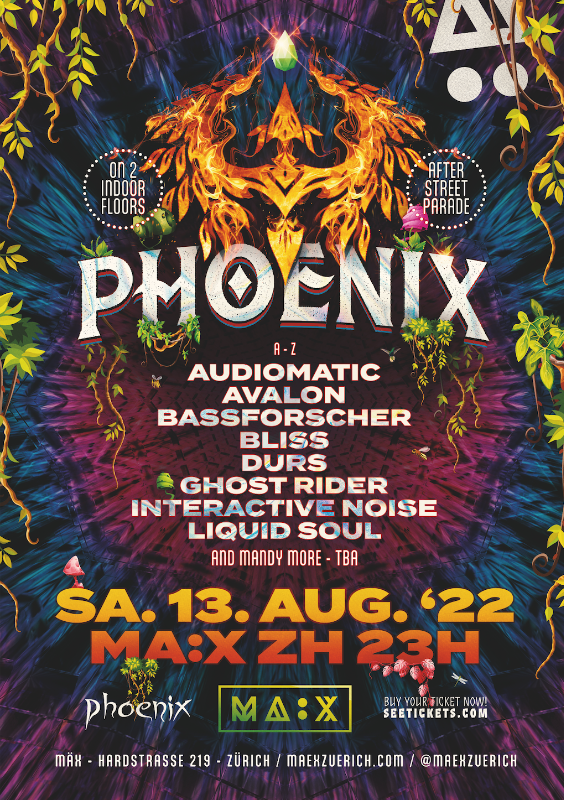 Phoenix Festival 2022 Indoor Afterparade Party · 13 Aug 2022 · Zürich