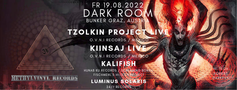 Dark Room with Tzolkin Project & Kiinsaj live · 19 Aug '22, 23:00