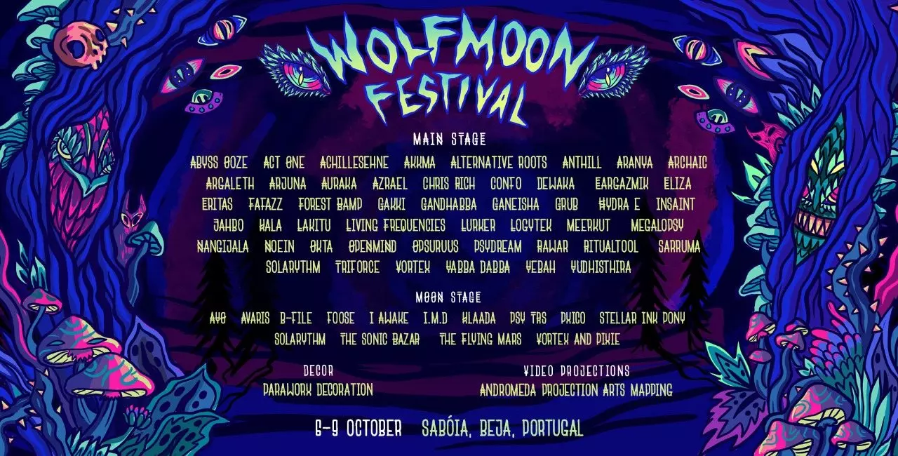 Wolfmoon Festival 2022 · 6 Oct 2022 · Odemira (Portugal) · goabase ॐ  parties and people