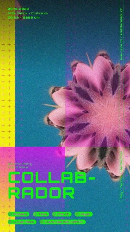 COLLABRADOR - eve&rave Benefiz-Party · 8 Oct '22, 22:00