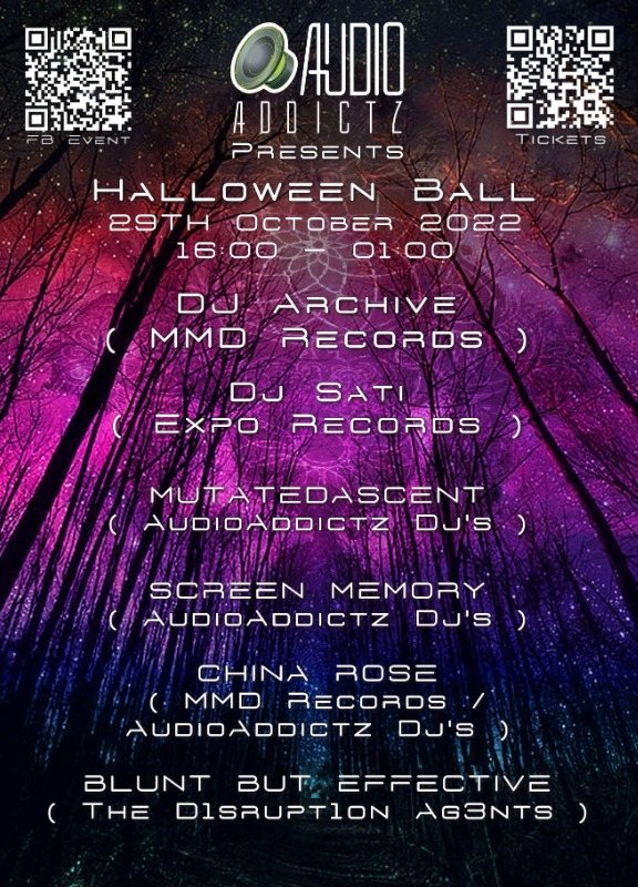 AudioAddictz Live presents Halloween Ball · 29 Oct '22, 16:00