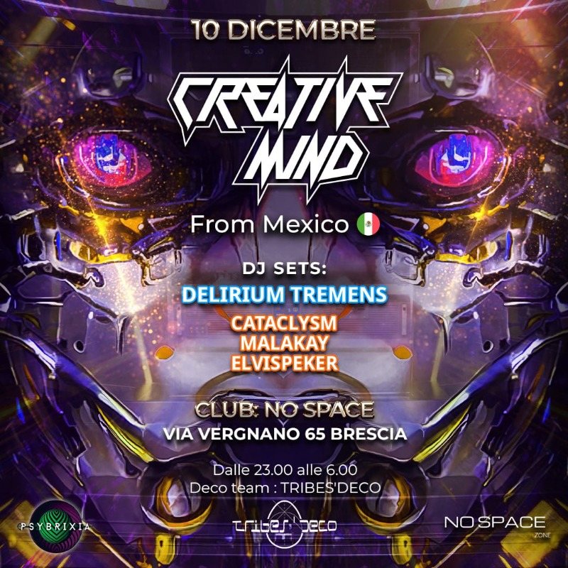 CREATIVE MIND @ PSYBRIXIA · 10 Dec 22, 23:00