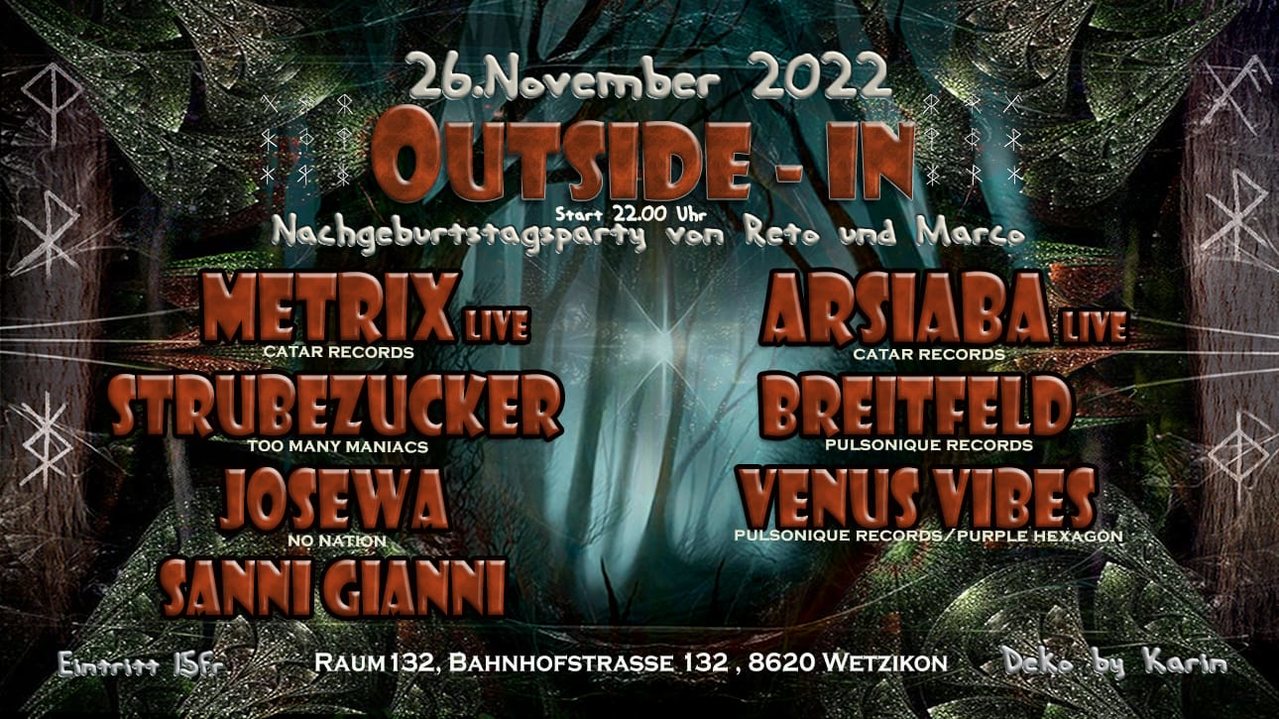 OUTSIDE IN · 26 Nov '22, 21:00
