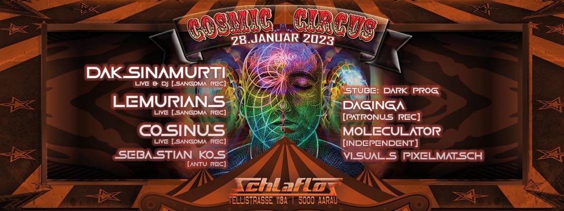 COSMIC CIRCUS · 28 Jan 23, 23:00