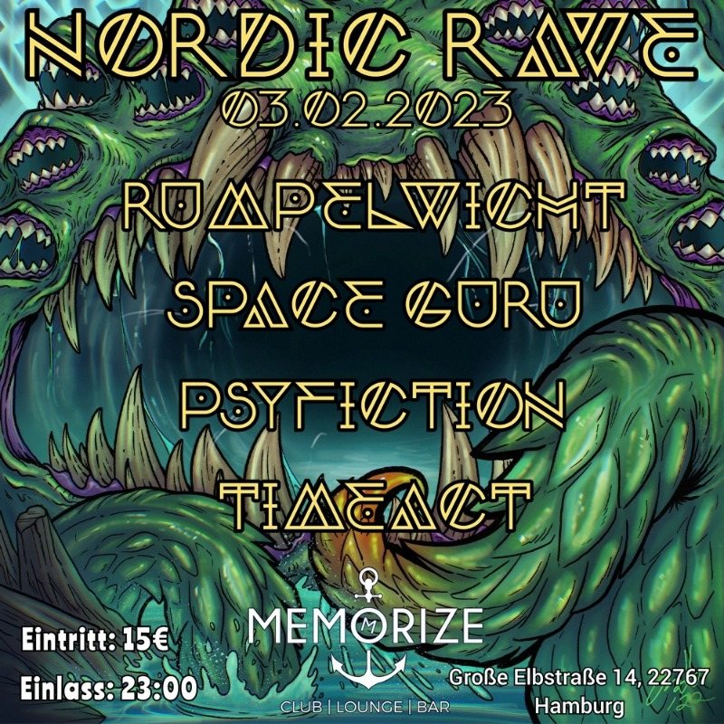 NORDIC RAVE: MEETS MEMORIZE · 3 Feb 23, 23:00