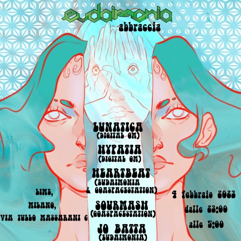 Eudaimonia abbraccia LUNATICA and HYPATIA · 4 Feb 23, 23:00