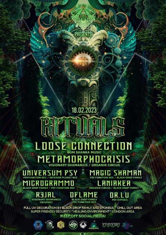 BLACK DROP FAMILY PRESENTS: RITUALS · 18 Feb 23, 22:00