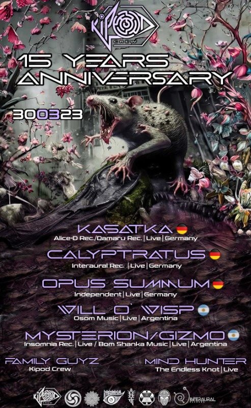 Kipod Crew : 15 Years Anniversery · 30 Mar 23, 23:30