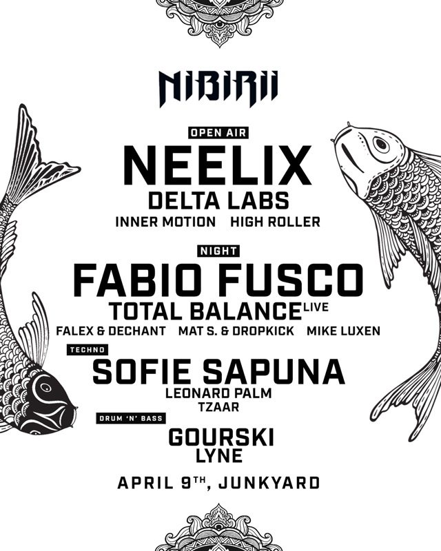Nibirii Day & Night w/ Neelix, Fabio Fusco, Sofie Sapuna, Gourski and more @ Jun · 9 Apr 23, 14:00