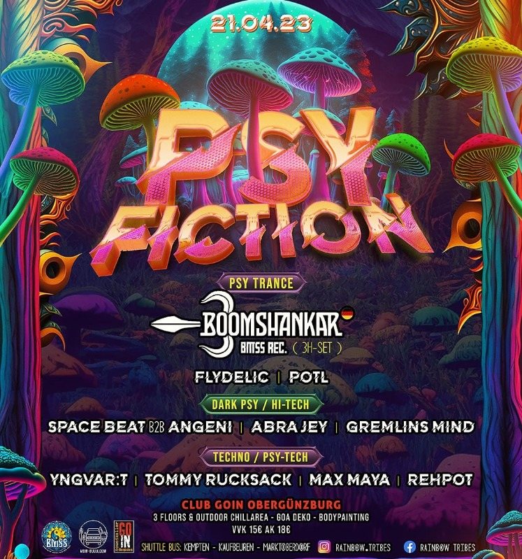 Psy Fiction w/ Boom Shankar · 21 Apr 23, 22:00