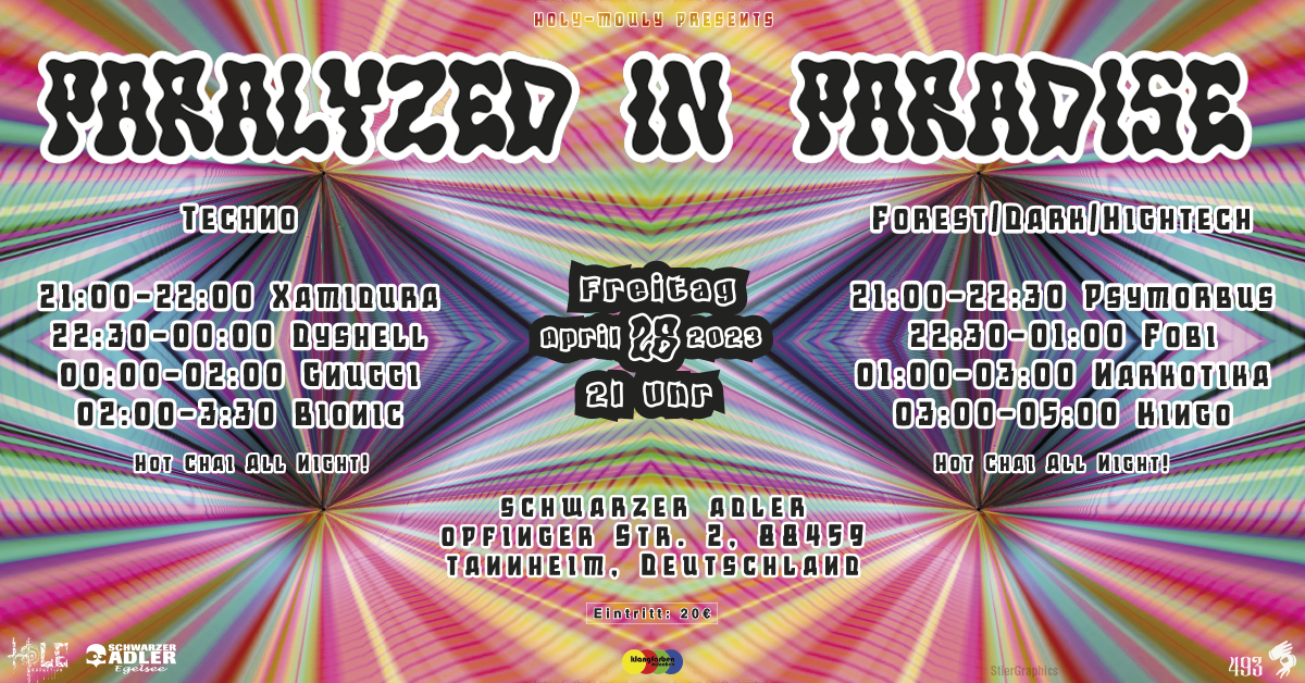 Paralyzed in Paradise · 28 Apr 23, 21:00