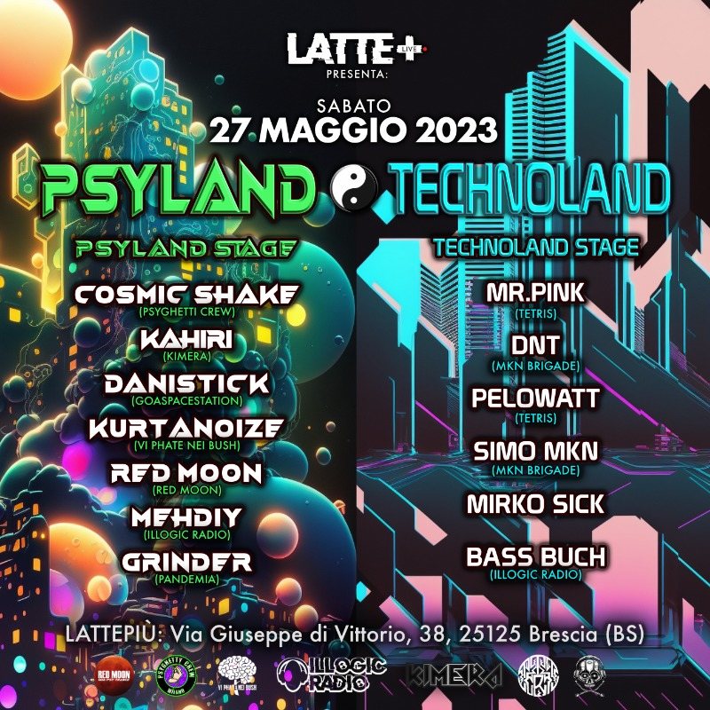 PsyLand ☯️ TechnoLand | Latte + · 27 May 23, 22:00