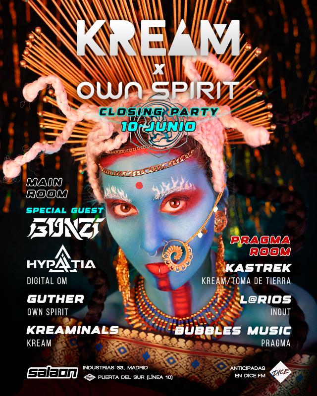 KREAM x Own Spirit: Closing Party with GONZI · 10 Jun 23, 23:00
