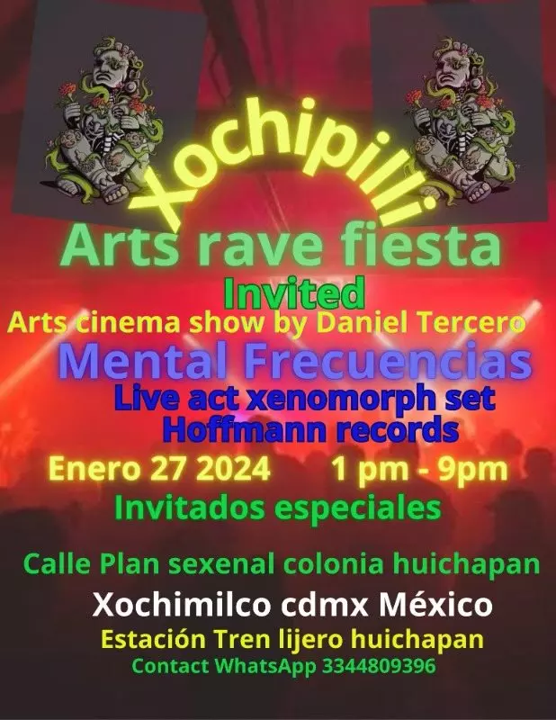 Xochipilli arts rave fiesta