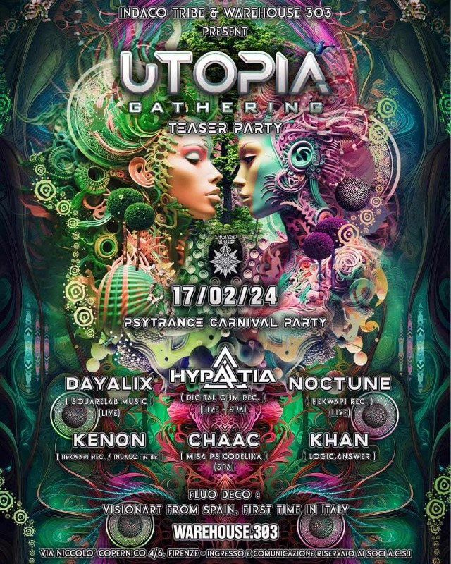 UTOPIA GATHERING TEASER PARTY · 17.02.2024 · Firenze (Italien