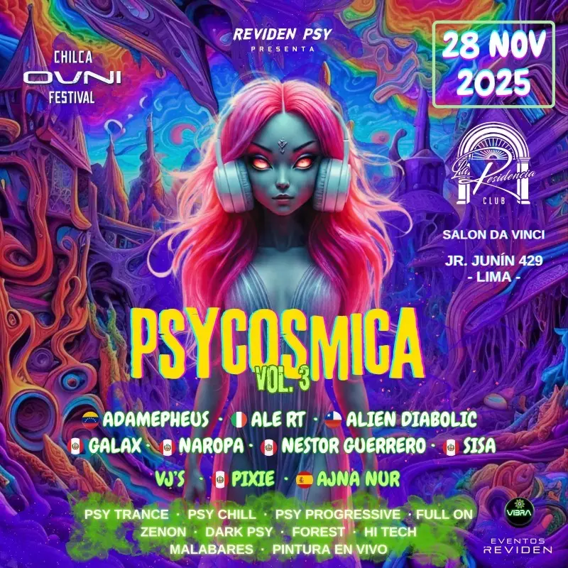 PSYCOSMICA Vol. 3 · 21 Nov 2025 · Lima (Peru) · goabase ॐ parties