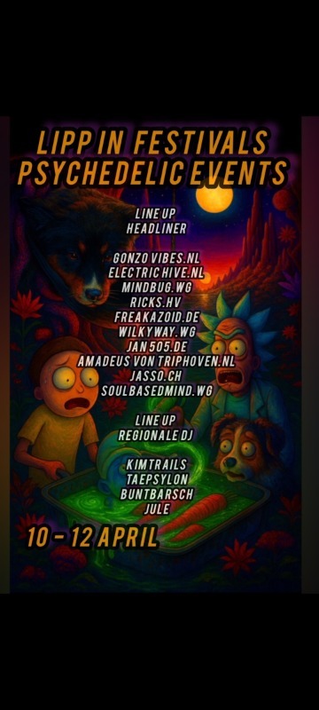 Lipp in Festival the Lippen psychedelic Events
