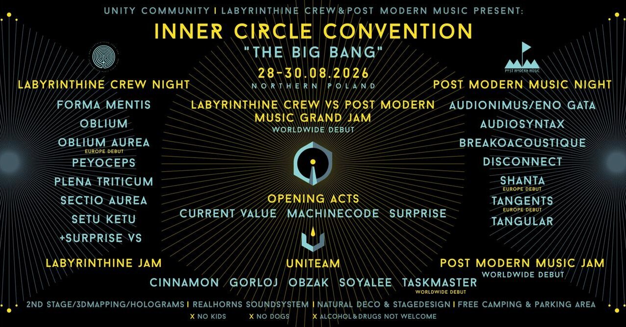 Past Line Inner Line INNER CIRCLE CONVENTION 2026 · 28 Aug 2026 · Tczew (Poland) · goabase ॐ ...