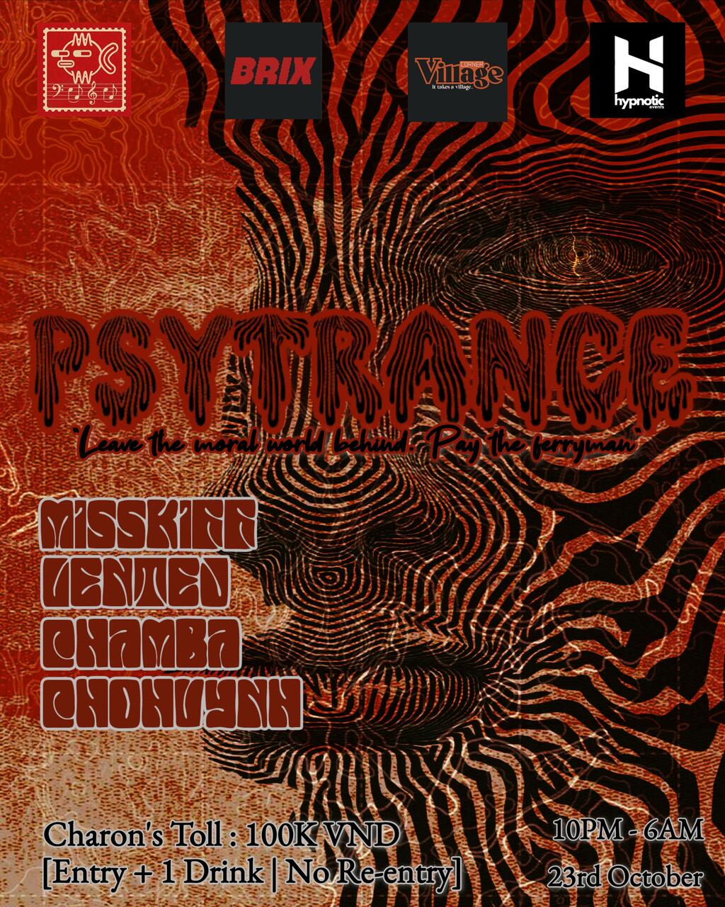 Flyer of PSYTRANCE NIGHT @ BRIX