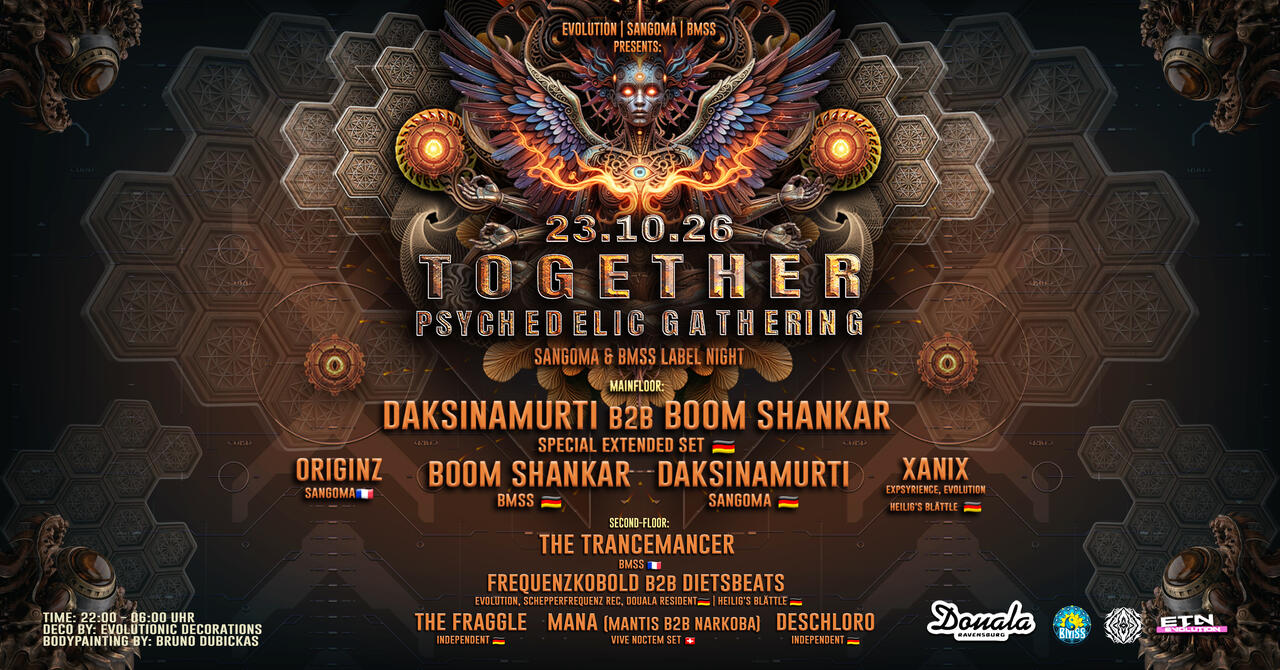 Flyer of Together Psychedelic Gathering