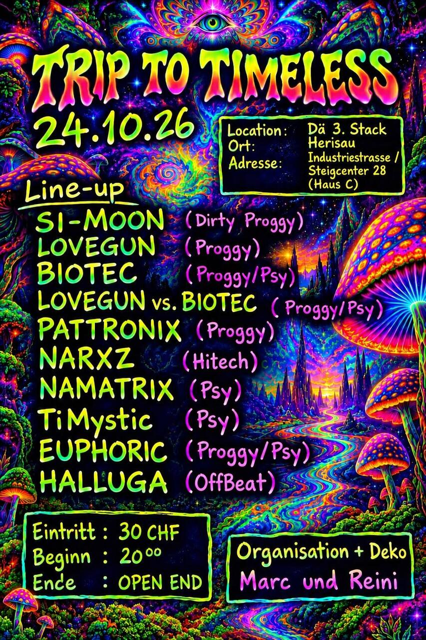 Flyer of Trip to Timeless