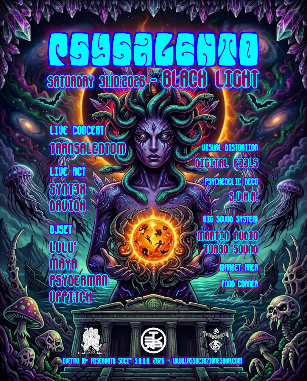 Flyer of PSYSALENTO - Black Light