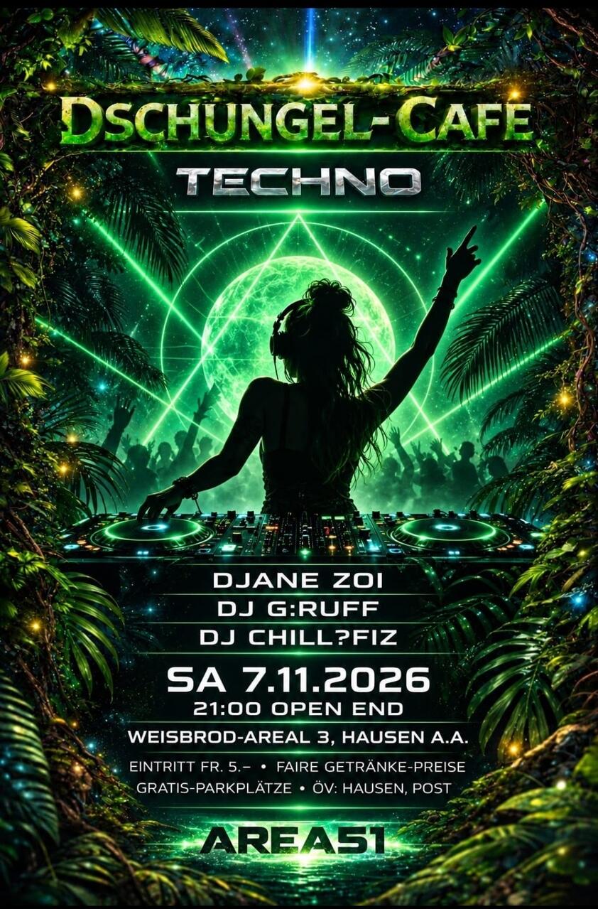 Flyer of DSCHUNGEL-CAFE
