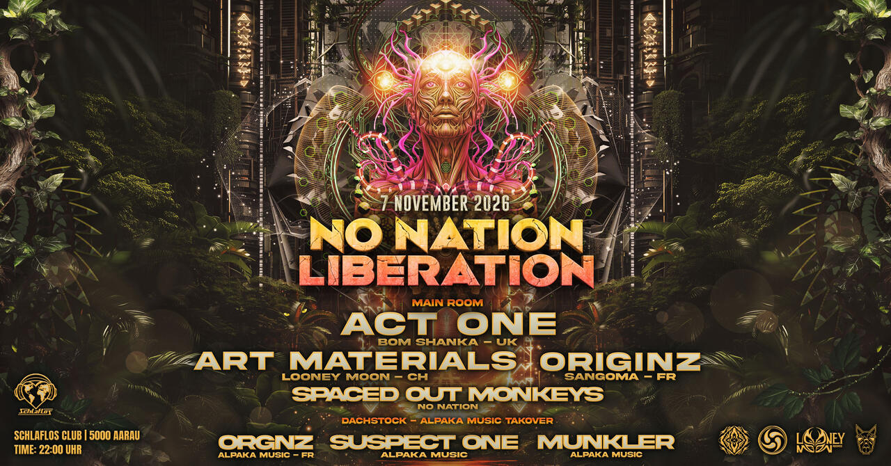 Flyer of No Nation Liberation