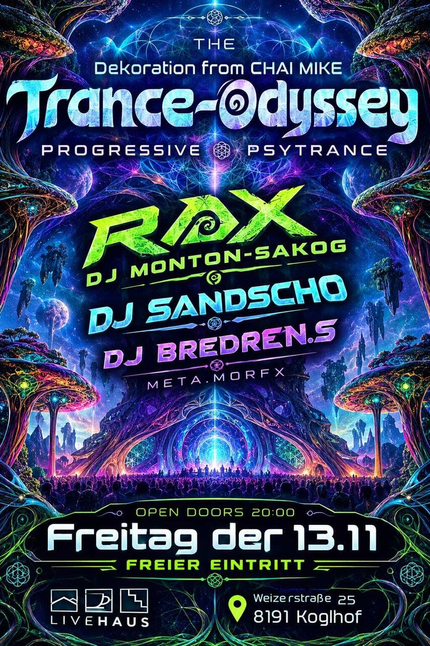 Flyer of Trance Odyssee