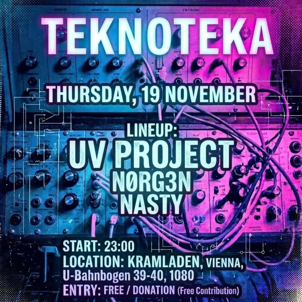 Flyer of TEKNOTEKA vol.3