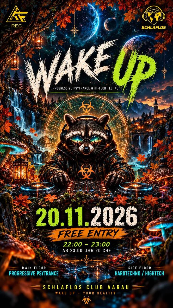 Flyer of WAKE UP – AUTUMN INTO ANOTHER DIMENSION
