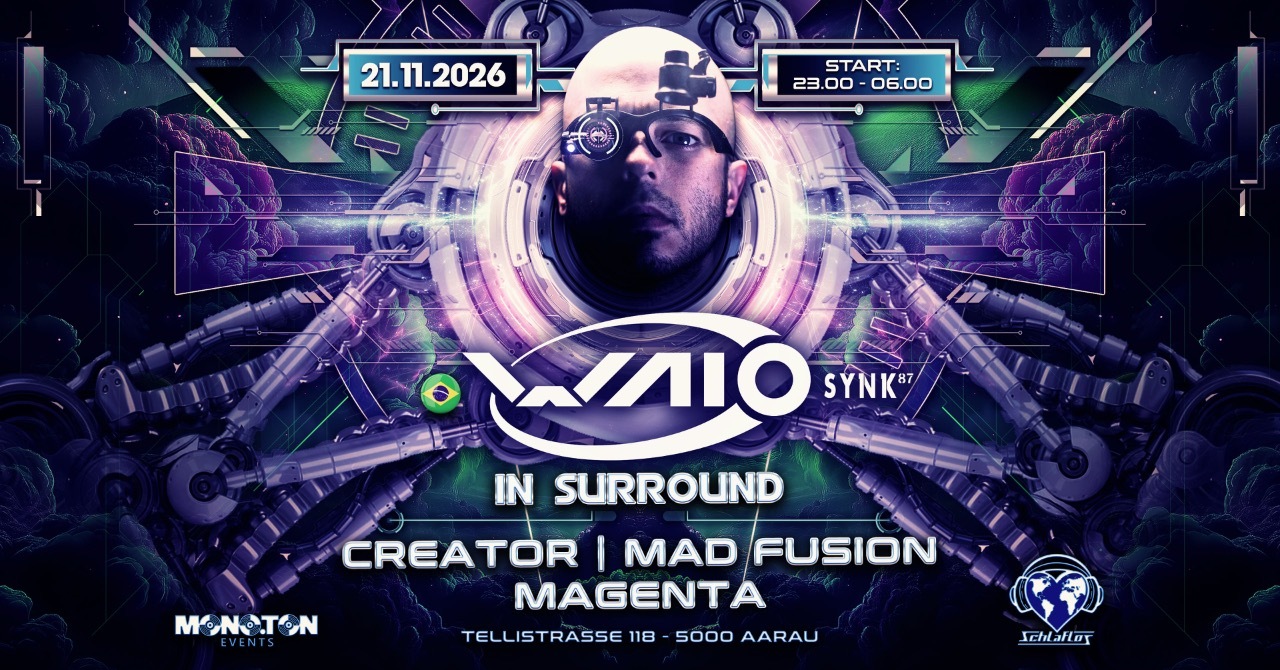 Flyer of SURROUND SOUND EXPERIENCE – WAIO KEHRT ZURÜCK!
