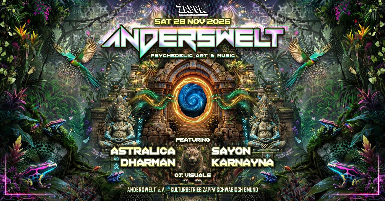 Flyer of Anderswelt meets Zappa (28.11.2026)