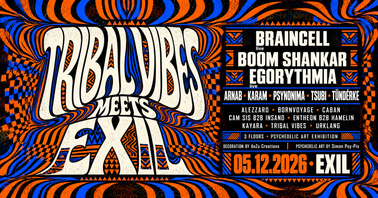 Flyer of Tribal Vibes im Exil