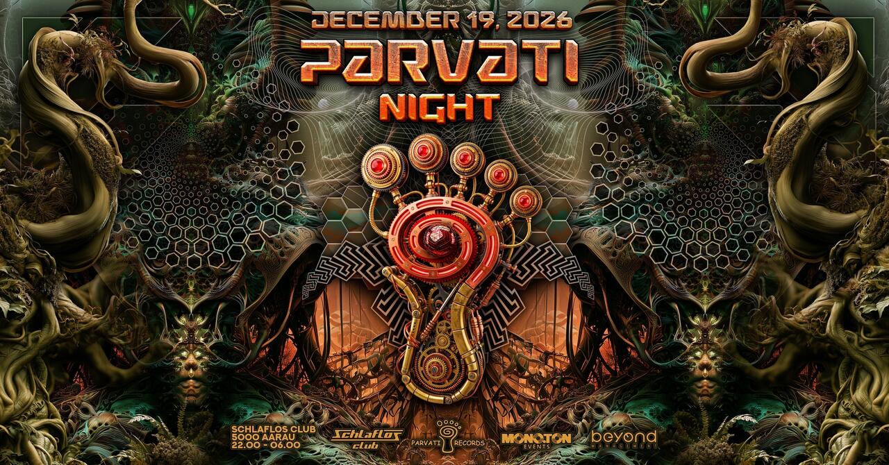 Flyer of Parvati Night w/ Giuseppe