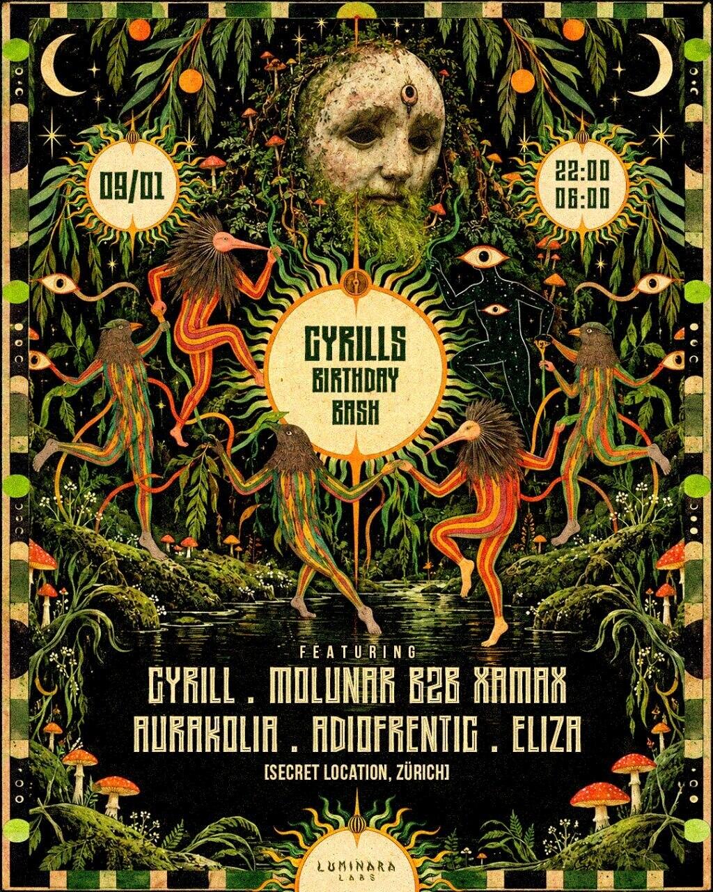 Flyer of Cyrills Bday Bash