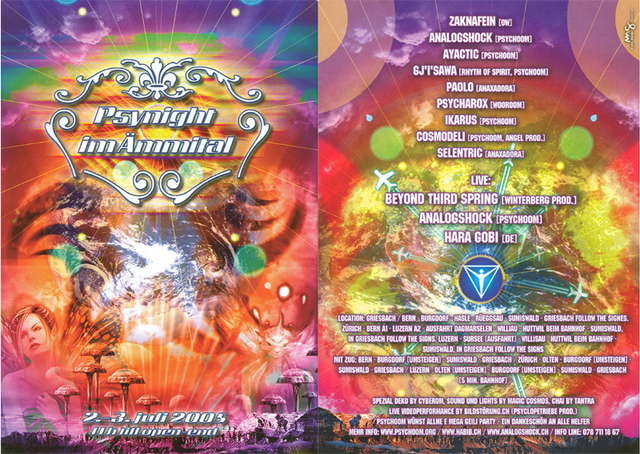 PSYNIGHT IM ÄMMITAL · 2 Jul 05, 11:00