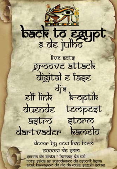 Back to the Egipt - Festa de Anos do ELF LINK · 8 Jul 06, 22:00