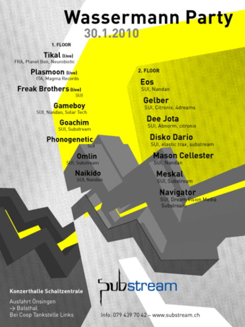 Substream's Wassermann Party · 30 janv. 10, 21:00