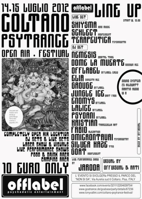 COLTANO PSYTRANCE OPEN AIR FESTIVAL · 14 Jul 12, 19:00