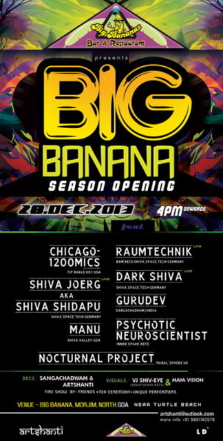 Big Banana Party · 28 Dec 13, 16:00