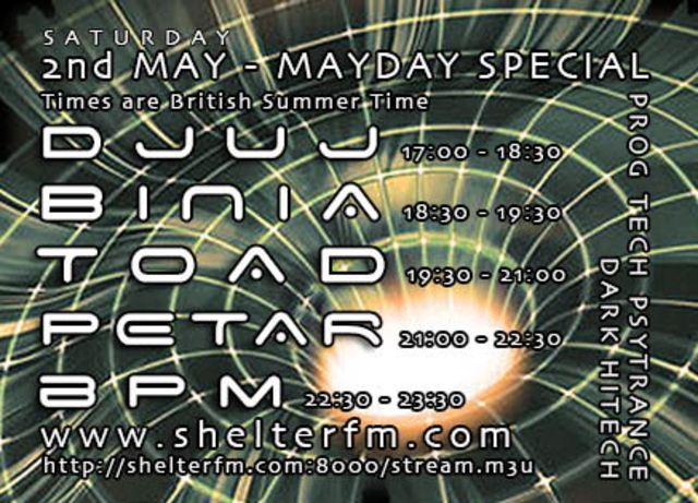 ShelterFM May Day Special · 2 May 15, 18:00